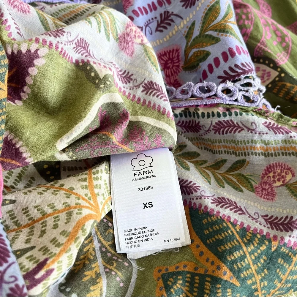 Farm Rio The Green Wild Jungle Blouse